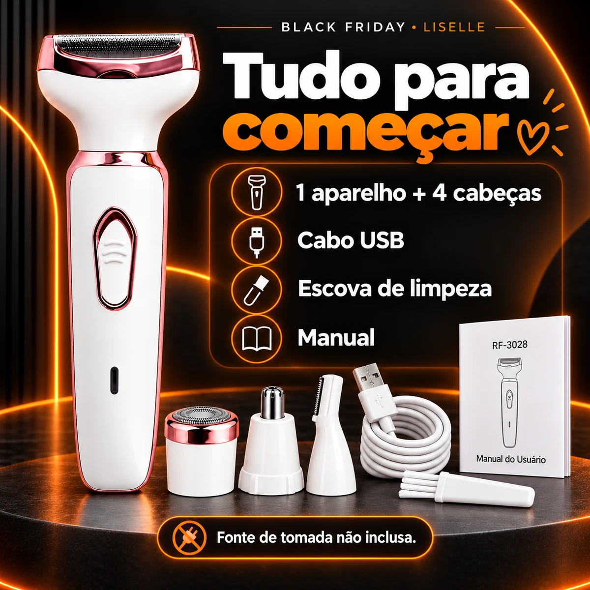 Itens que acompanham Aparador Feminino 4 em 1